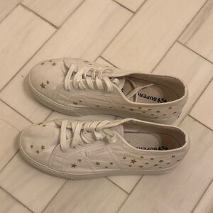 Superga Sneakers with Gold Stars